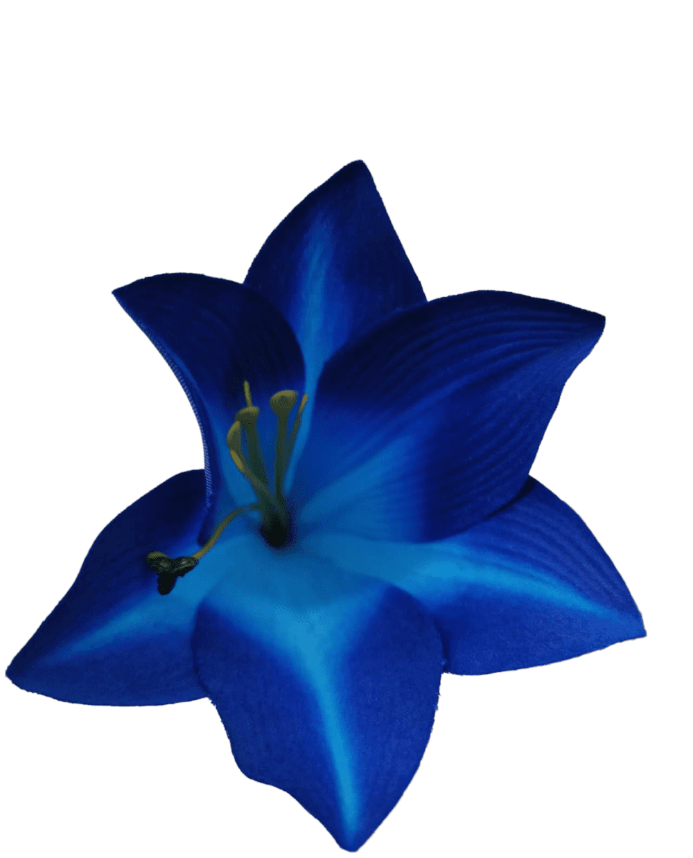 12 Heads Lily Bunch (Blue) Wholesale Artificial Flowers & Accessories