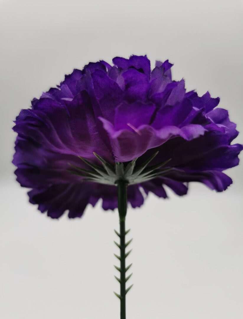 Dark Purple Florist Tribute Silk Carnation Head Pick (From 10p each ...