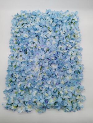 Silk Hydrangea Flower Wall Panel (Blue) 12pcs or more = £5 each