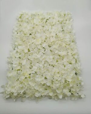 Silk Hydrangea Flower Wall Panel (Cream) 12pcs or more = £5 each