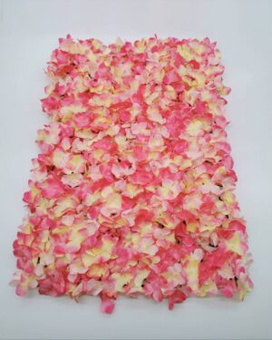Silk Hydrangea Flower Wall Panel (Hot Pink) 12pcs or more = £5 each