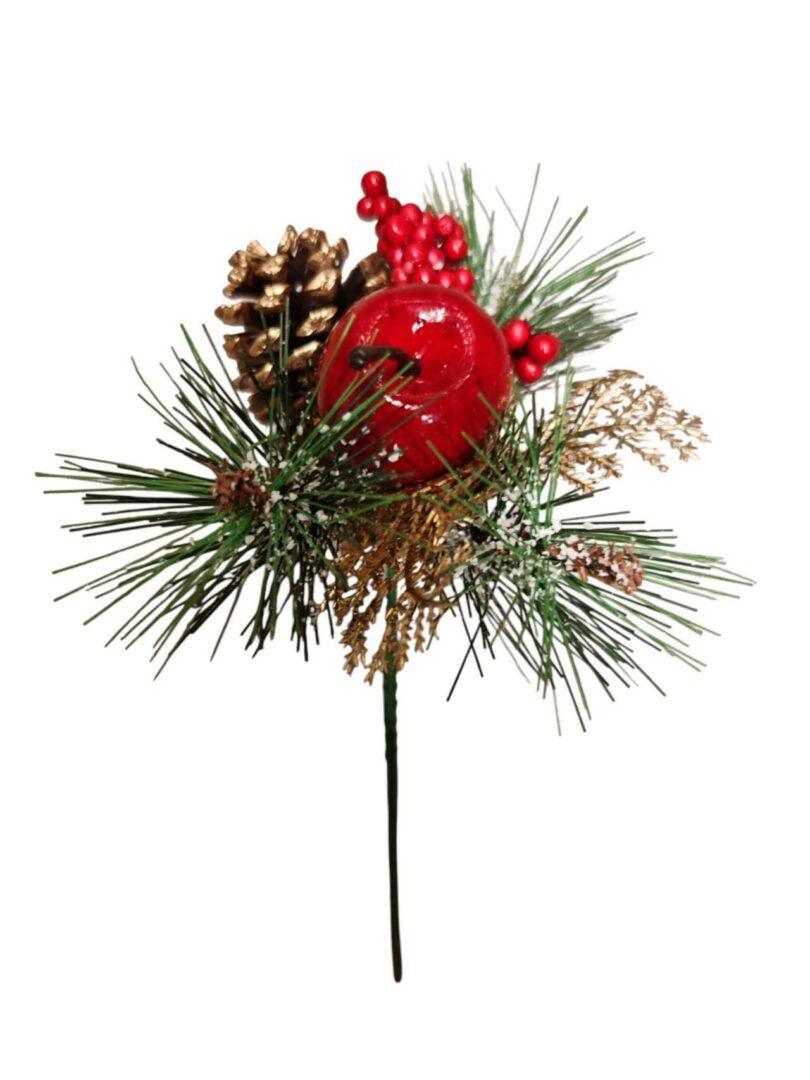 Christmas Pick with Apple& Berry Pick Gold X12pcs ( 12 x 70p or 72 x 60p)