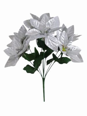 Poinsettia Bush Sliver (24 Bunches / pack) 24 x 75p or 144 x 65p