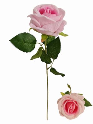 50cm Single Velvet Rose Pink (24pcs or more = £0.35 each )