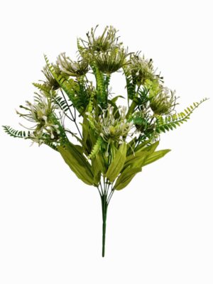 52cm Artificial Protea Bushes Green(12pcs or more=£2.25 each)