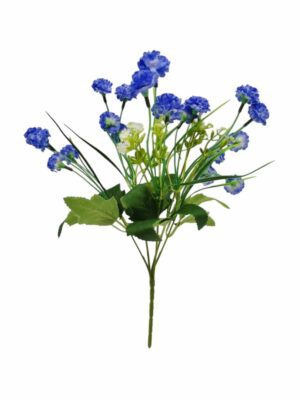 Small Bunch of Mini Carnation- Blue (24 Bushes/pack) 24 x 75p or 144 x 65p