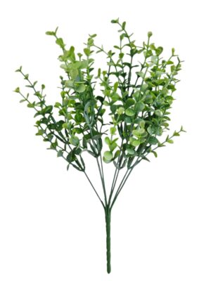 Plastic Eucalyptus Bush Two Tone Green(More than 24 Pcs = £0.55 each)