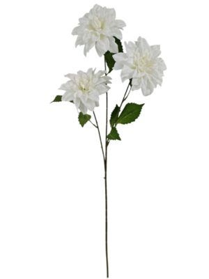 72cm Dahlia Spray Ivory (24 or more = £0.85 each Before VAT)