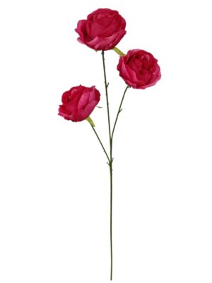 65cm 3 Heads Rose Hot Pink (24 or more = £0.85 each Before VAT)
