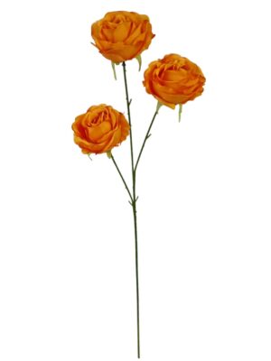 65cm 3 Heads Rose Orange (24 or more = £0.85 each Before VAT)