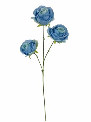 65cm 3 Heads Rose  Blue (24 or more = £0.85 each Before VAT)