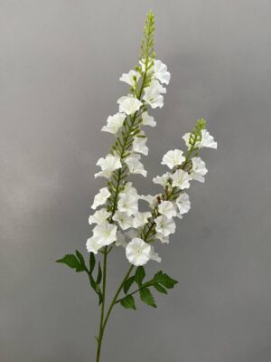 95cm Hollyhocks Spray-White (More than 24pcs=67p Each)