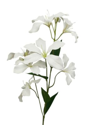 95cm Flame Orchid Spray-White (More than 24pcs=85p Each)