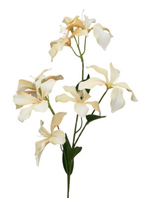 95cm Flame Orchid Spray-Light Beige (More than 24pcs=85p Each)