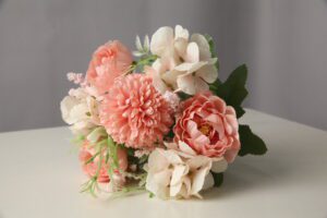 Chrysanthemum Ball & Peony Bunch Pink (More than 24 pcs = £1.5 each)
