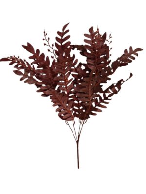 Artificial Locust Leaf Bush Burgundy (More than 24pcs=£0.85 each)