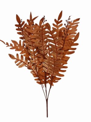 Artificial Locust Leaf Bush Caramel Brown (More than 24pcs=£0.85 each)