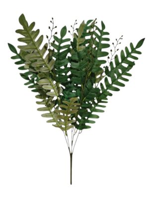 Artificial Locust Leaf Bush Green (More than 24pcs=£0.85 each)