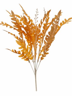 Artificial Locust Leaf Bush Orange (More than 24pcs=£0.85 each)
