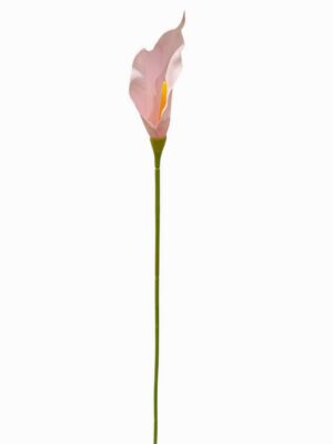 Large Real Touch Single Calla Lily Light Pink (24pcs or more = ยฃ0.69 each)