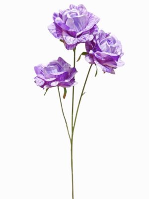 3 Heads Embossed Rose Spray Lilac (24pcs or more = £0.85 each)