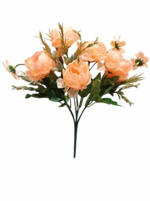 Small Peony Bush with Daisy Peach (24 Bushes/pack 24 x 75p or 144 x 65p)