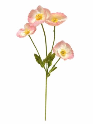 60cm Poppy Spray Light Pink (More Than 24 = £0.40 each)