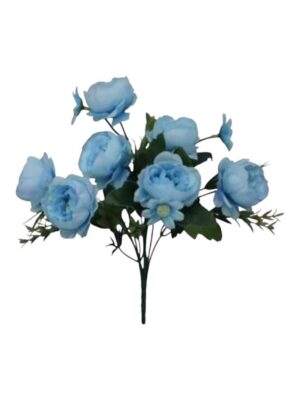 Small Peony Bush with Daisy Light Blue (24 Bushes/pack 24 x 75p or 144 x 65p)