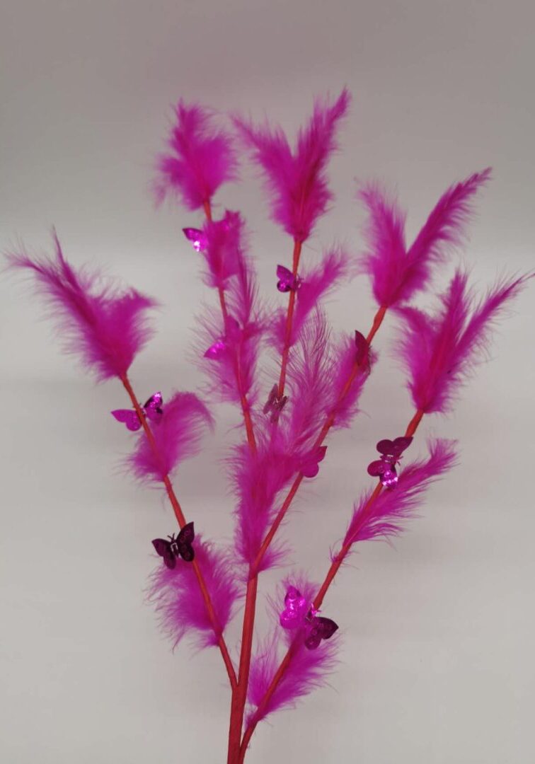 Feather Hot Pink 1