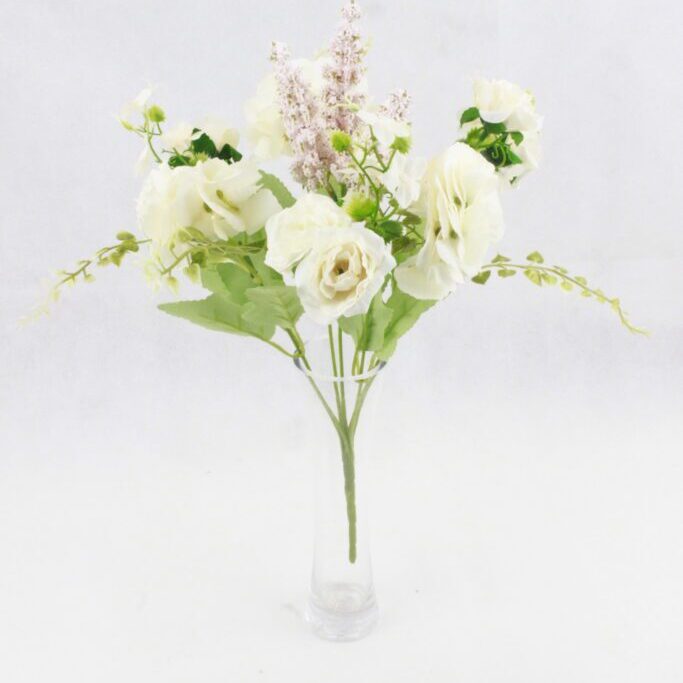 Mix Flowers with baby breath Pink Cream