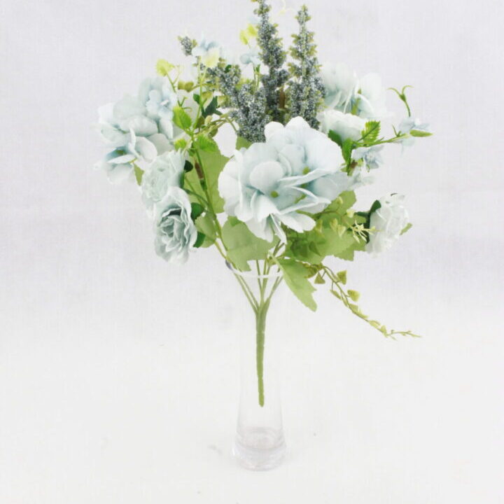 Mix Flowers with baby's Breath Blue