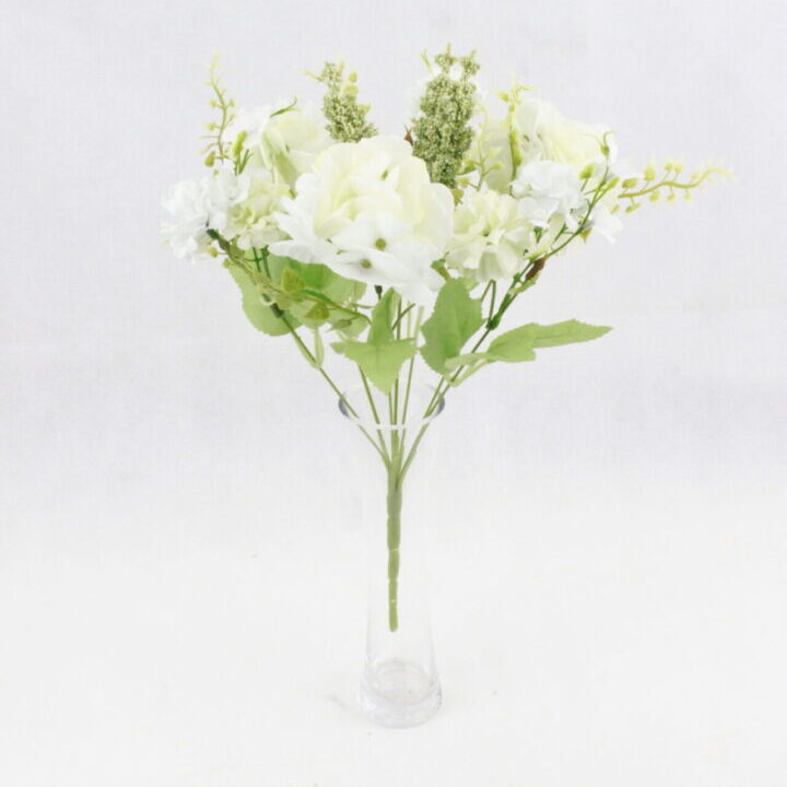 Mum and Baby's Breath with Hydrandea Green