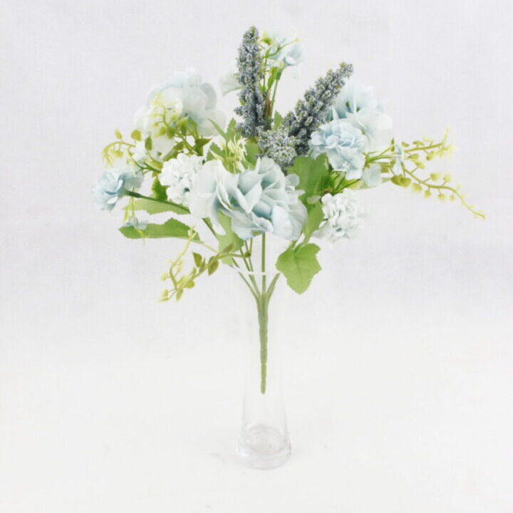 Mum and baby's breath with Hydrangea Blue