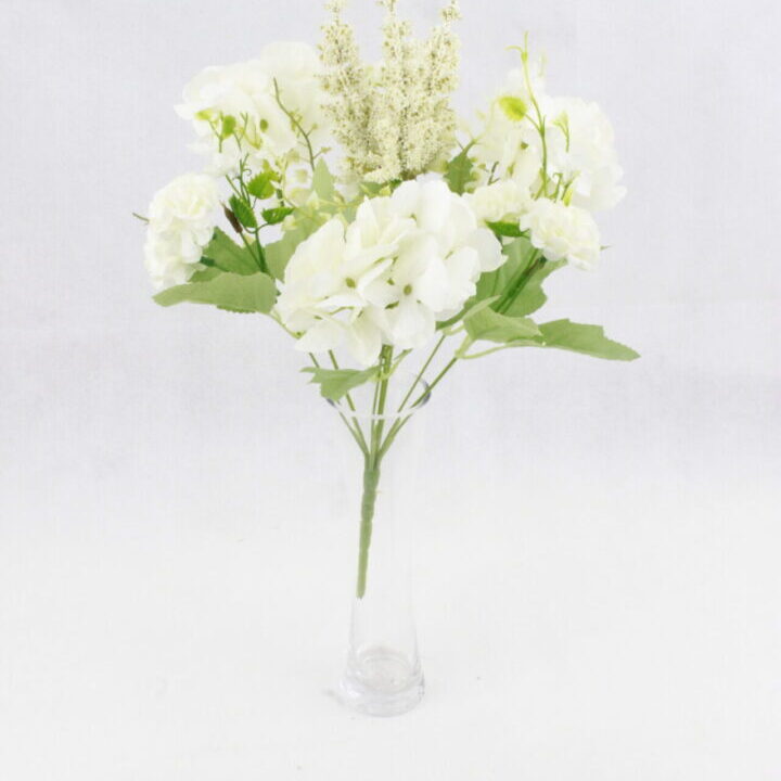 Mum and baby's breath with hydreandea white