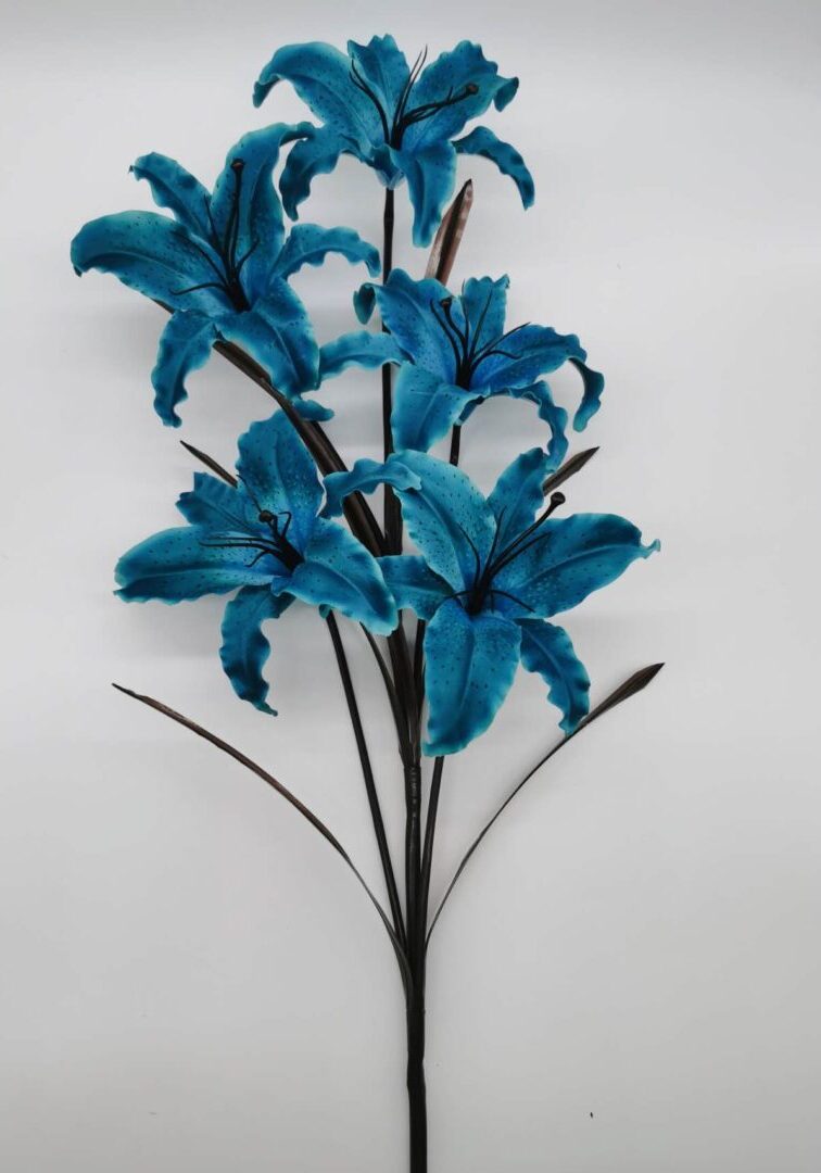Open lily Blue